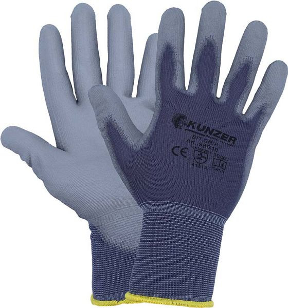 Kunzer BIT GRIP - maat: 10/XL, werkhandschoenen, verpakking van 12 paar, 9BG10