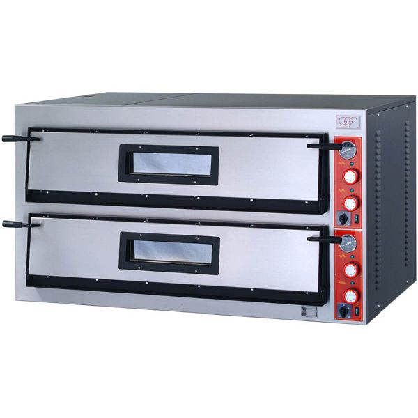 Stalgast pizzaoven met één kamer, gemaakt van gepoedercoat staal, 26,4 kW, 1370 x 1210 x 750 mm (BxDxH), PP0502936