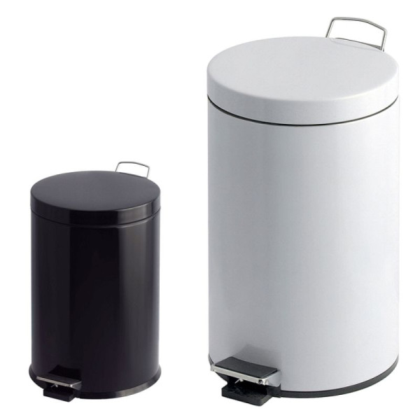 Stein HGS HGS afvalbak -P-Bins 26-, met pedaal, 3 liter / 170x260mm, wit, 17230