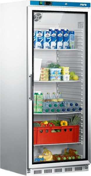 Saro voorraadkoelkast met glazen deur - wit model HK 600 GD, 323-2030