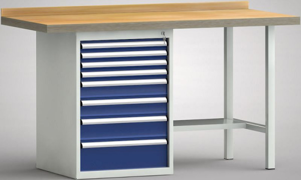 KLW standaard werkbank - 1500 x 700 x 840 mm L x D x H, WS184N-1500M40-E7030