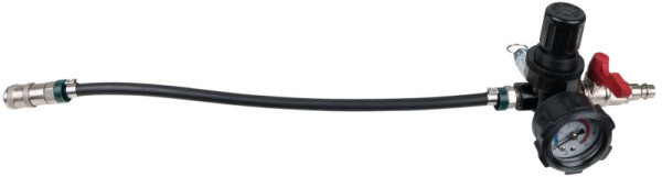 KS Tools Turbolaadluchtsysteem luchtinlaatadapter met slang en manometer, 450 mm, 460.2481