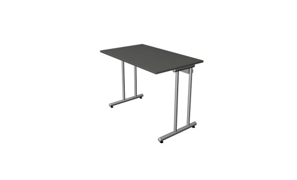 Kerkmann bureau thuiskantoor B 1000 x D 600 met C-pootframe, antraciet, 11187713