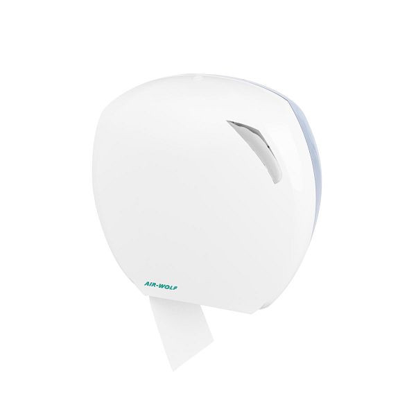 Air Wolf grote toiletroldispenser, wandmontage, wit, ABS kunststof, Beta serie, 30-108