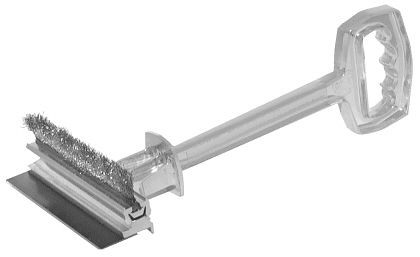 Contacto combi-grillreiniger, aluminium met borstel en mes, 5877/002