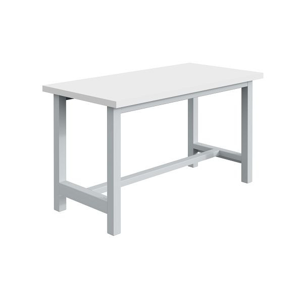 SOFAME CKS werkbank B 1200 x D 750 x H 840 mm, RESITOP laminaat werkblad 40 mm, lichtgrijs RAL 7035, W010160029GC