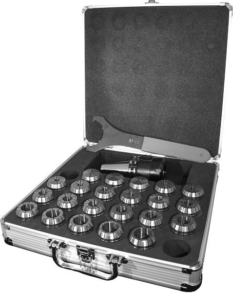 MACK spantanghouder in aluminium koffer met set spantangen