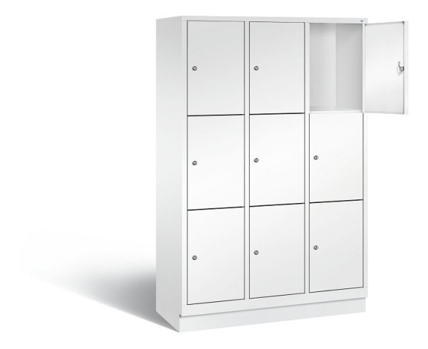 C+P lockerkast Evolo, H1800xB1200xD500mm, kleur: verkeerswit, 48020-323 S10228