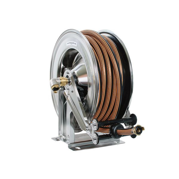 Ebinger slanghaspel OSM 610, max. 15bar/90 °C, 30m - 1/2" rubberen slang ET, 1.614.104
