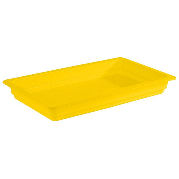 APS GN 1/1 bak, 53 x 32,5 x 6 cm, porselein, geel, hittebestendig tot 220°C, 7,1 liter, 82270
