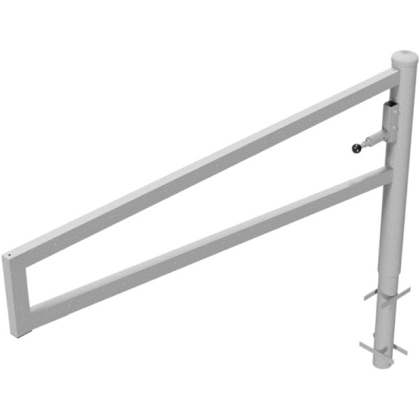 Stone HGS padbarrière, 360° draaibaar, 2000 mm/zonder verf, voorbereid voor hangslot, voor inzetting in beton, 4013.20v