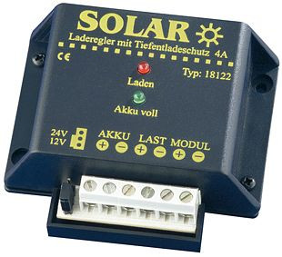 IVT Solar-Laderegler 12 V/24 V, 4 A mit Tiefentladeschutz, 200013