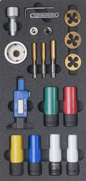 SW-Stahl werkplaatswagen assortiment, wielservicegereedschap, 18-delig, Z3013-28