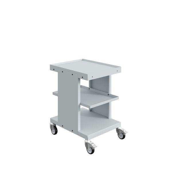 SOFAME SV etagewagen met 3 opbergniveaus, B 540 x D 670 x H 810 mm, lichtgrijs RAL 7035, W020070021GC