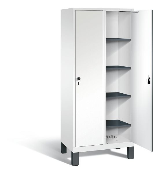 C+P washok Evolo, H1850xW810xD500mm, kleur: verkeerswit / decor wit, 48010-22B S10026