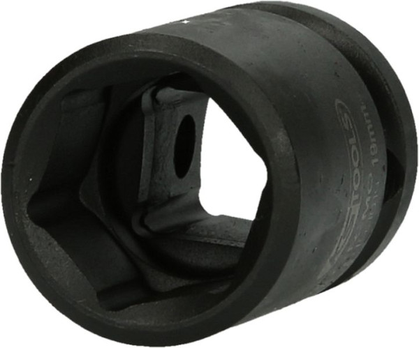 KS Tools 1/2" slagdop, zeskant, kort, 19 mm, 515.1019