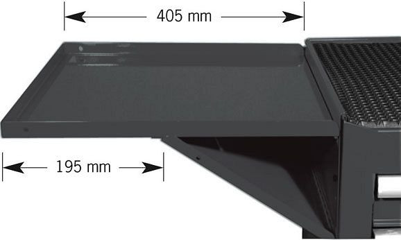 Projahn archieftafel voor werkplaatswagens "BlackLine" 5901-20, 5907-20