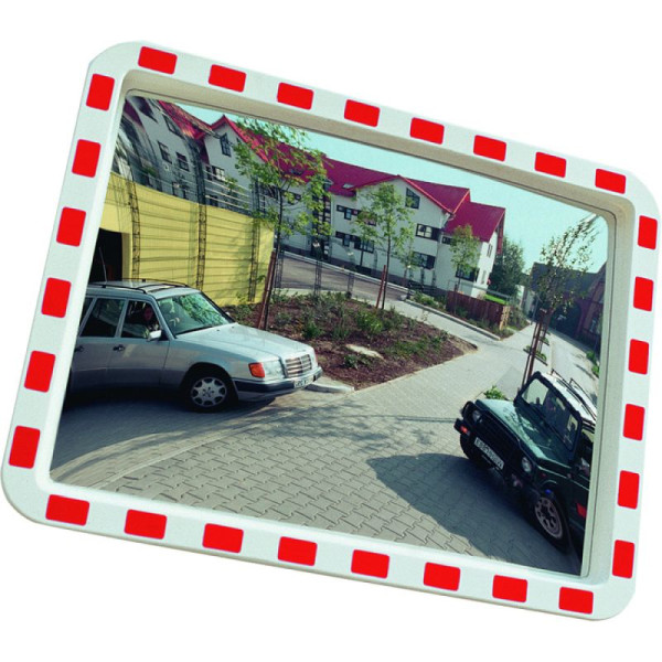 Steen HGS verkeersspiegel -EUCRYL®-, vierkant, 800 x 600 mm / ca. 10 m / 7 kg, 11355