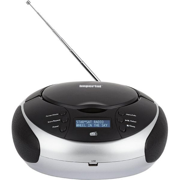 IMPERIAL DABMAN PBB 2 CD-speler (DAB+, FM-radio, AUX-ingang, USB, MP3-speler, LC-display, net- of batterijvoeding), 22-326-00
