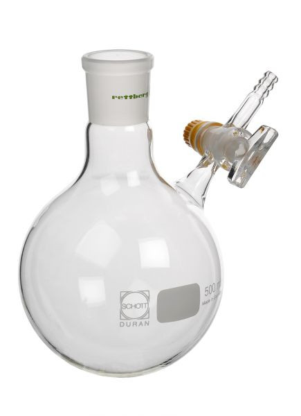 Rettberg Schlenk kolf, 1000 ml, huls NS 29/32, glazen afsluitkraan 2,5 mm en olijf 9 mm, 134029254