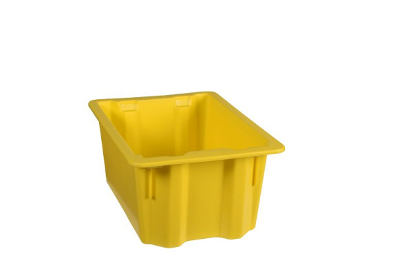 Plastipol-Scheu K 400/1 POLYBOX PP GEEL, 400 mm x 280 mm x 180 mm, 28410014