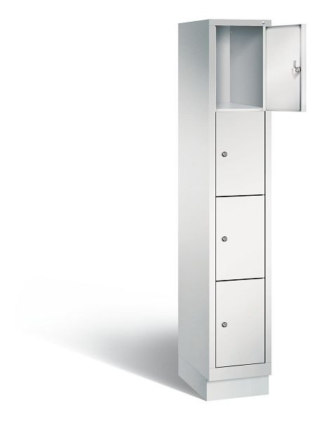 C+P lockerkast Evolo, H1800xB320xD500mm, kleur: lichtgrijs, 48020-104 S10002