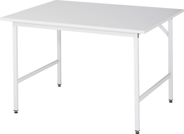RAU Jerry serie werktafel (3030) - in hoogte verstelbaar, melamine plaat, 1250x800-850x1000 mm, 06-500M10-12.12