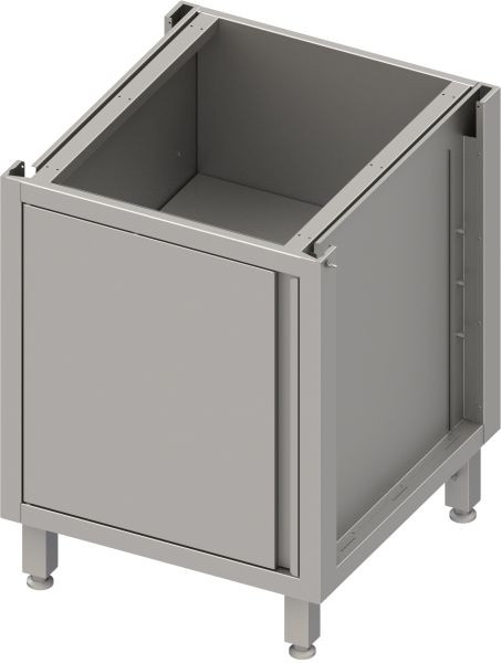 Stalgast RVS onderkast bak versie 2.0, voor poten/plintframe, met draaideur 600x540x660 mm, BX06551