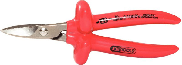 KS Tools 1000V elektriciensschaar, 180mm, 117.1206
