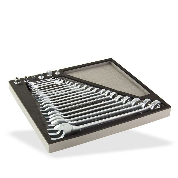 ADB ringsteeksleutelset, 25-delig, 380x400mm, 22303
