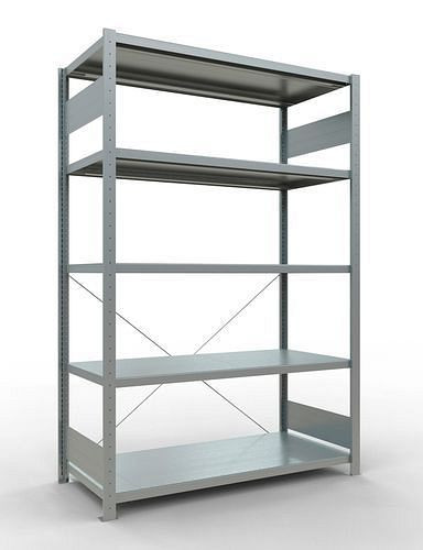 Schulte legbordstelling, basisveld, 5 opbergniveaus, kruisschoor, vakbelasting 250 kg, 1360 x 636 x 2000 mm, 278769