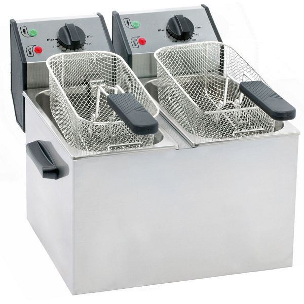 Stalgast friteuse met aftapkraan, 12 liter, afmetingen 350 x 450 x 370 mm (BxDxH), KE0802032
