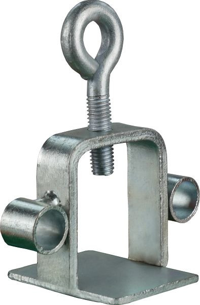 Schake bordklem, verzinkt, met ogen, voor 40 x 40 mm / Ø 42 mm schachtbuis, 31312