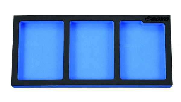 Boxo lege foamtray met 3 vakken, VE: 10 stuks, BX000-3
