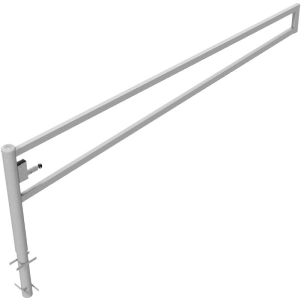 Stone HGS slagboom 360° draaibaar, 3500 mm/zonder verf, driehoekslot volgens DIN 3223, inclusief driehoeksleutel, voor inzetting in beton, 4013.35f