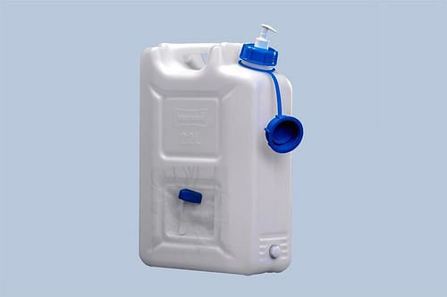 DENIOS hygiënebus, 22 l, geïntegreerde dispenser voor zeep of desinfectiemiddel, verpakking van 3, 308385
