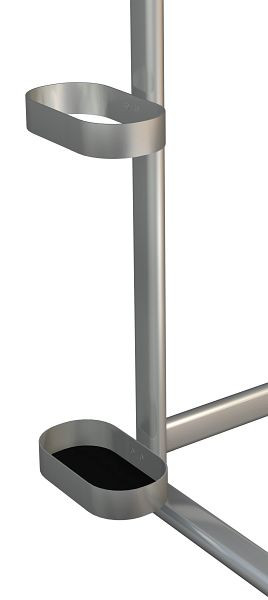 Kerkmann parapluhouder Sevilla, B 200 x D 120 mm, aluminium zilver, 31618714