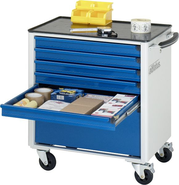 RAU gereedschapswagen serie adlatus model 7320, B700 x D500 x H795 mm, inclusief metalen steun, 02-7320.11