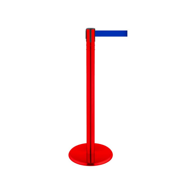 Stein HGS HGS personengeleidingssysteem -P-Line 360-, metaal, rood gecoat, blauw, met veiligheidsslot (zelfontgrendelend), riemlengte: 4 m, 40017-0203
