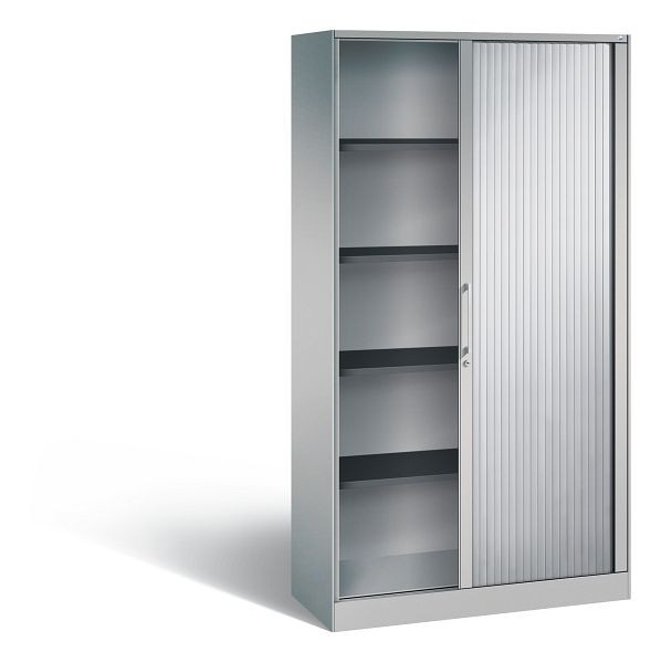 C+P rolluikkast Asisto, H1980xB1000xD435mm, kleur: wit aluminium, beugelgreep, 5 FH, 143002-000 S10004