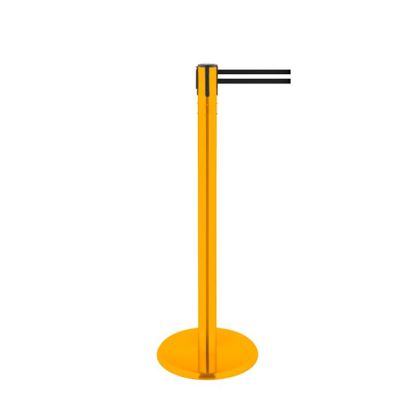 Stein HGS HGS personengeleidingssysteem -P-Line 360-, metaal, geel, zwart/wit/zwart horizontaal (gestreept), met riemeindstuk (standaard), riemlengte: 2,3 m, 40011-0402