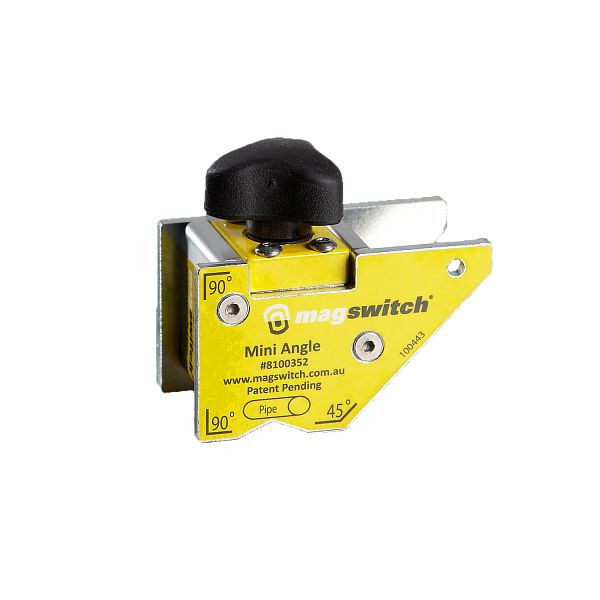 ELMAG magnetische lashoek Mini Hoek, 45° & 90°, houdkracht 40 kg, 'AAN/UIT omschakelbaar', 55481