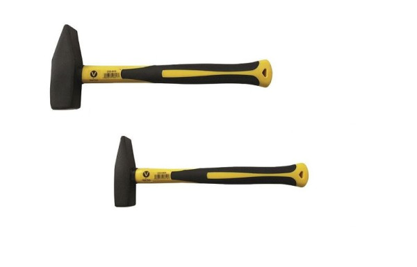 VaGo-Tools Profi 2-delige set slotenmakershamer glasvezel steel slotenmaker 300g 1000g, 233-903/910 per stuk 1_nv