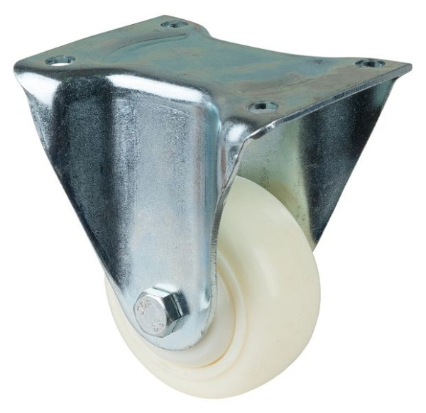 BS Rolls Zwaarlastwiel, bokwiel, wielbreedte 50 mm, wiel-Ø 100 mm, draagvermogen 300 kg, gekroond kunststof, kogellager, N110.B15.103