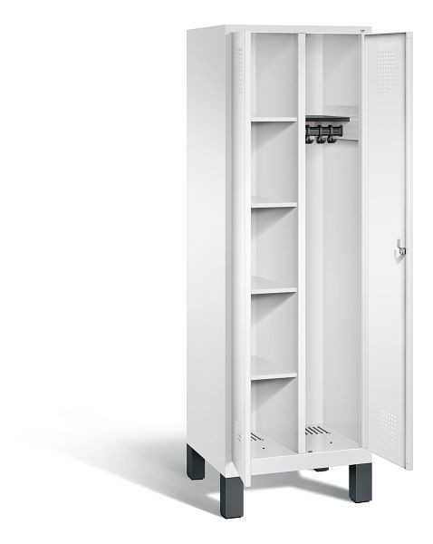 C+P reinigingsmiddelenkast Evolo, H1850xB610xD500mm, kleur: verkeerswit, 48060-20 S10116