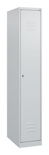 C+P luierkluis Classic PLUS met middenwand, 1700x300x500mm, 7035/7035, cilinderslot, 0800007-10F S10021