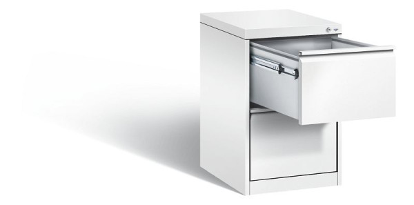 C+P hangarchiefkast Acurado, H733xB433xD590mm, kleur: verkeerswit, handgreep, 12412-311 S10069
