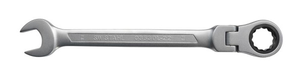 SW-Stahl ringratelsleutel, 22 mm, met scharnier, 03530L-22