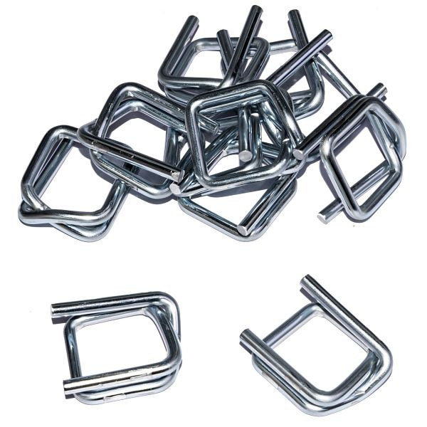 LINDER metalen klemmen verzinkt, voor 13 mm bandbreedte, 1000 stuks, B433