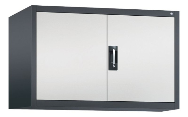 C+P bovenkast Acurado, H790xB1200xD600mm, kleur: zwartgrijs/lichtgrijs, verzonken handgreep, 9495-000 S10017
